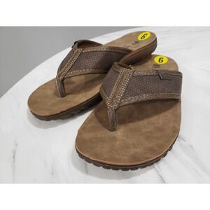 NEVER WORN INBLU size 9 mens flip flop sandals brown